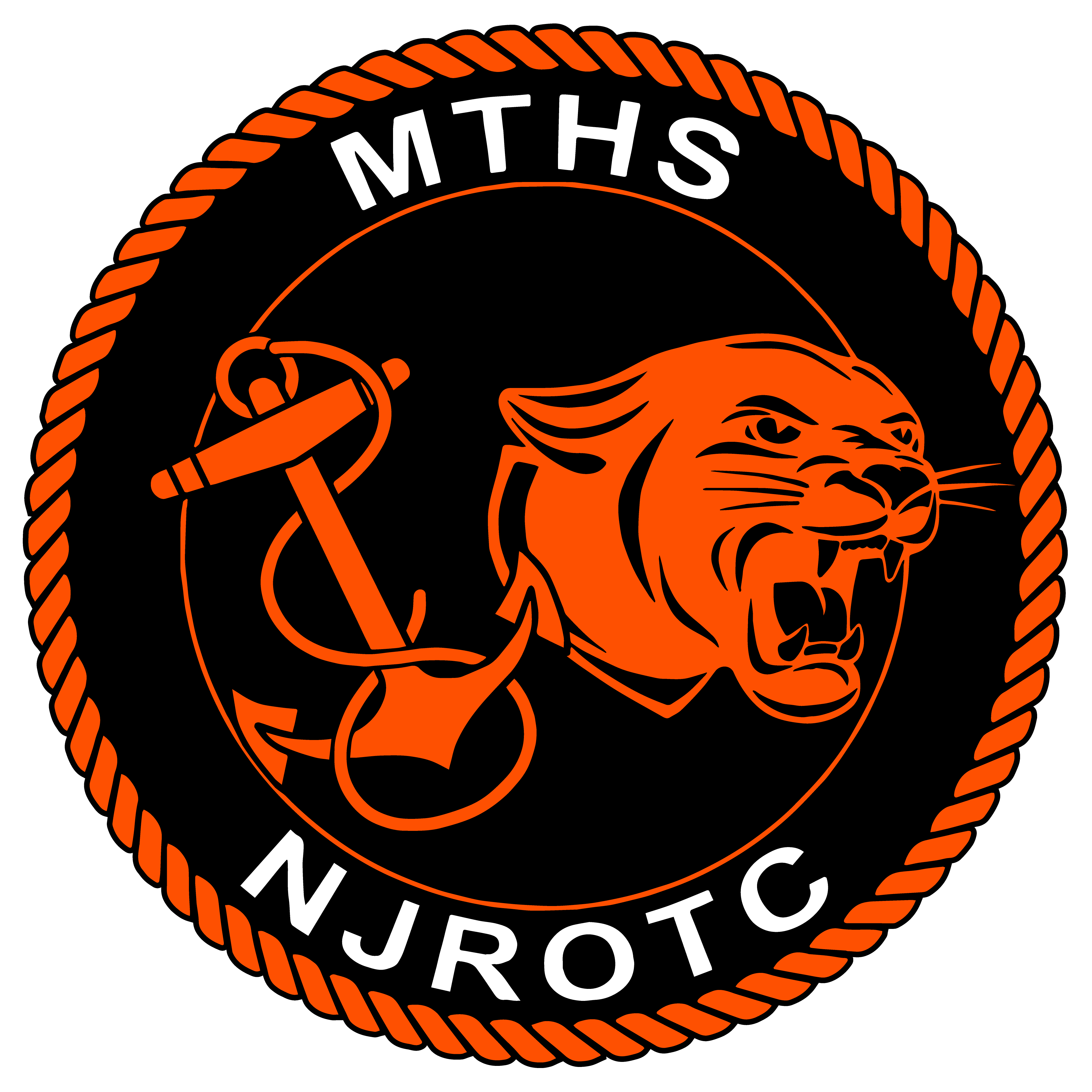 MTHS NJROTC Logo with panther and anchor